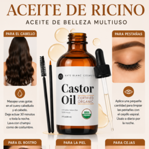 Aceite de ricino orgánico – 60 ml
