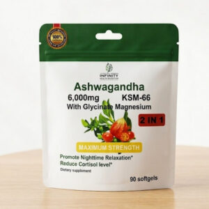 ASHAWAGANDA KSN-66 + GLYCINATO MAGNESIUM, 6000 MG (90 SOFGEL)