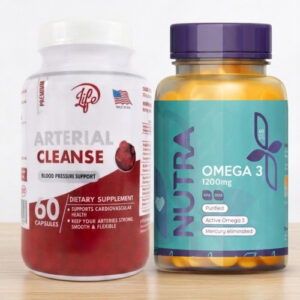 COMBO ARTERIAS FUERTES & CORAZÓN SANO (ARTERIAL CLEANSE + OMEGA 3 NUTRA)