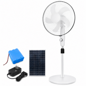 ABANICO SOLAR RECARGABLE DE 16 PULGADAS MD-12103