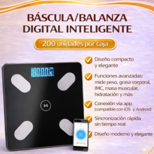 BASCULA / BALANZA DIGITAL INTELIGENTE (20 UND X CAJA)