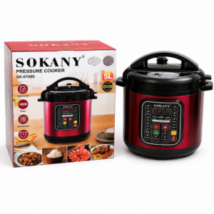 OLLA PRESION A VAPOR SOKANY 5 LITROS (2 UND X CAJA)