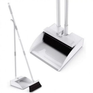 Escoba reclinable con recogedor