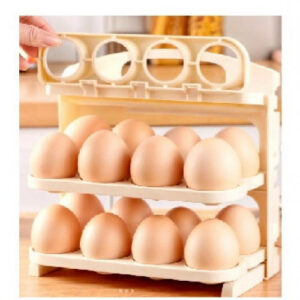 Caja de huevos plegable de 3 niveles para 24 huevos