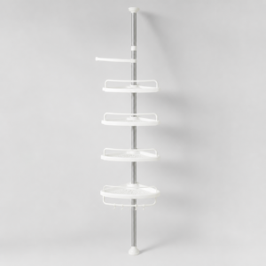 Esquinero organizador ajustable para baño