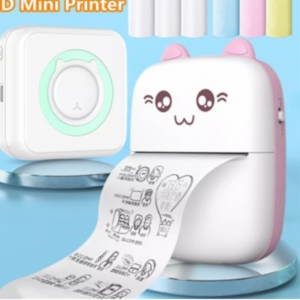 Mini impresora portátil rosada