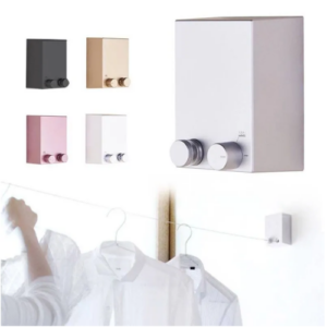 Soga para colgar ropa con soporte de pared
