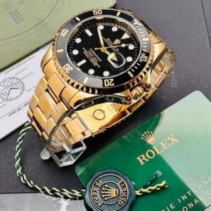 Reloj réplica tipo ROLEX SUBMARINER DORADO-NEGRO