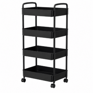 ESTANTE ORGANIZADOR 4 NIVELES CON RUEDAS (18 UND X CAJA)