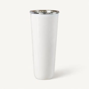 VASO RECTO BLANCO PARA SUBLIMACIÓN DE 600 ML (48 UND X CAJA)