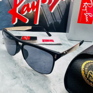 Gafas réplica tipo RAYBAN PD NEGRO-DORADO con estuche