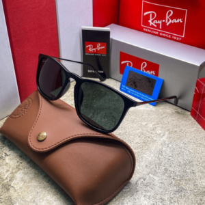 Gafas réplica tipo RAYBAN CHRIS NEGRO-VERDE con estuche