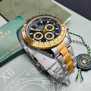 Reloj réplica tipo ROLEX DAYTONA SEMIAUTOMATICO BICOLOR-NEGRO
