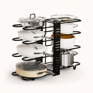 ESTANTE ORGANIZADOR PARA OLLAS Y TAPAS