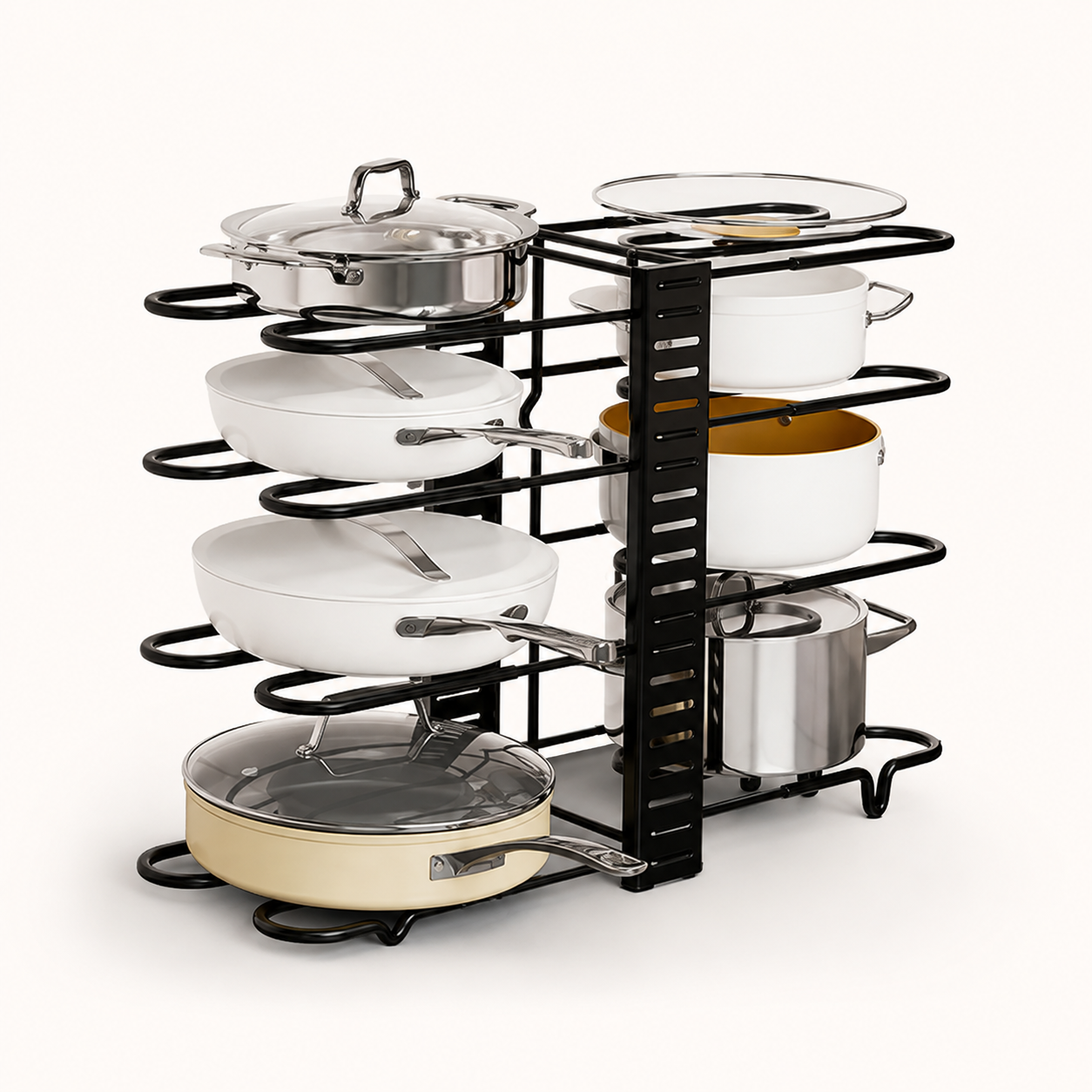 ESTANTE ORGANIZADOR PARA OLLAS Y TAPAS