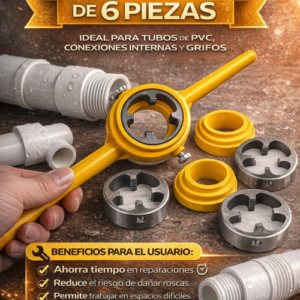 Pack de reparación de tubería de 6 unidades