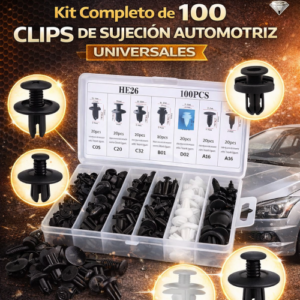 Clips rápidos para autos, pack de 100 piezas