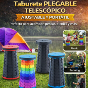 Asiento plegable portátil telescópico