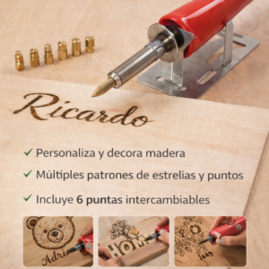Pirógrafo para escribir en madera