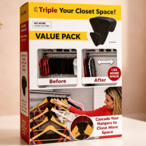 Ganchos organizadores de closet para perchas
