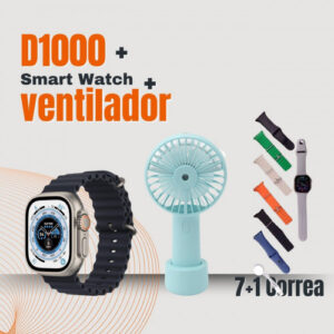 RELOJ D1000 SMART WATCH PLATEADO (50 UND X CAJA)
