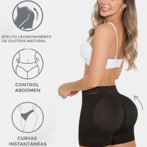 SHORT LEVANTA COLA - NEGRO - L