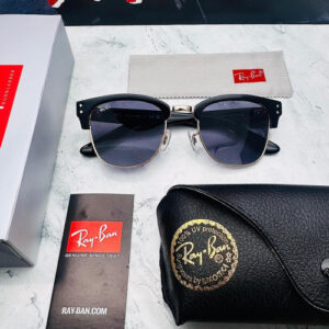 Gafas réplica tipo RAYBAN CLUB MASTER NEGRO-DORADO con estuche