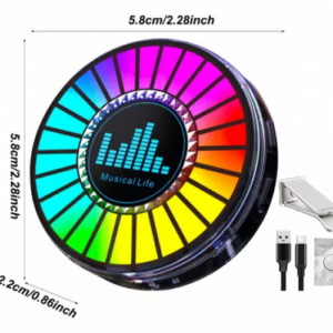LUZ RITMICA PARA CARRO REDONDA USB