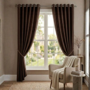 CORTINA JAZMIN COLOR BROWN 53X90 (132.5X228.5CM)