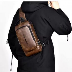BOLSO IMPERMEABLE PARA HOMBRES MARRON OSCURO