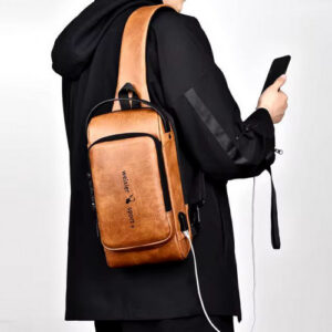 BOLSO IMPERMEABLE PARA HOMBRES MARRON