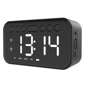 Reloj despertador con bocina y música FM radio