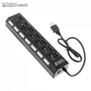 Regleta USB de siete puertos