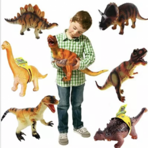 Dinosaurio de plástico suave con sonido
