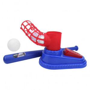 Juego de máquina de lanzar pelotas de béisbol para niños