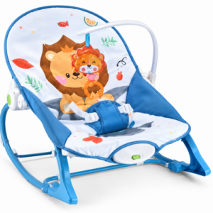 Silla mecedora para bebé azul