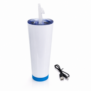 Vaso blanco con bocina para sublimar
