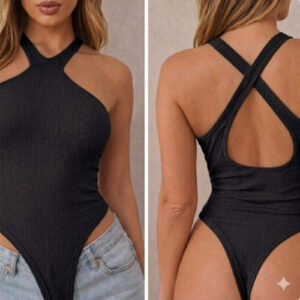 Body deportivo negro