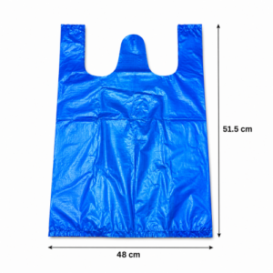 Bolsa grande azul de plástico paquete x100