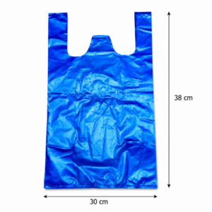 Bolsa pequeña azul de plástico paquete x100