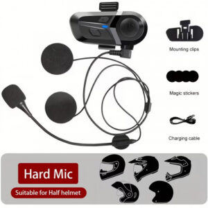 AURICULARES INALAMBRICOS PARA CASCO DE MOTO JS-8 (50 UND X CAJA)