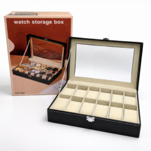 CAJA DOBLE PARA ALMACENAMIENTO DE RELOJES (12 UND X CAJA)