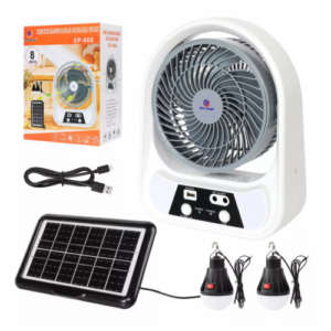 Abanico solar recargable portátil EP-608