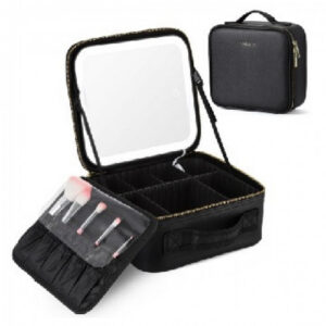 Estuche de cosméticos con espejo LED recargable HZJ-625