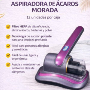 ASPIRADORA DE ACAROS MORADA