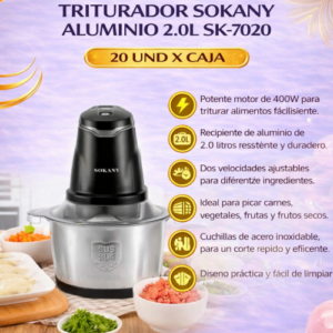 TRITURADOR SOKANY ALUMINIO 2.0L SK-7020
