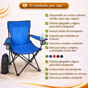 SILLA DE PLAYA PLEGABLE