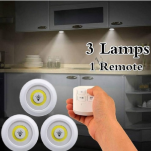 SET DE 3 LUCES LED CON CONTROL REMOTO (80 UND X CAJA)