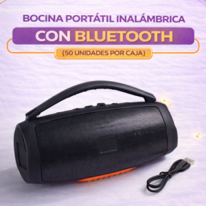 BOCINA PORTATIL INALÁMBRICA CON BLUETOOTH (50 UND X CAJA) BOONSBOX3