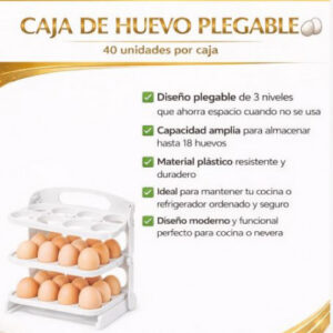 CAJA DE HUEVO PLEGABLE (40 UND X CAJA) D-04
